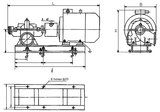 overall and mounted dimension the pump units