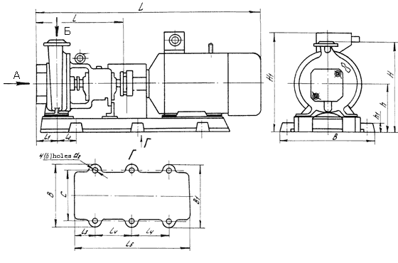 overall and mounted dimension the pump units